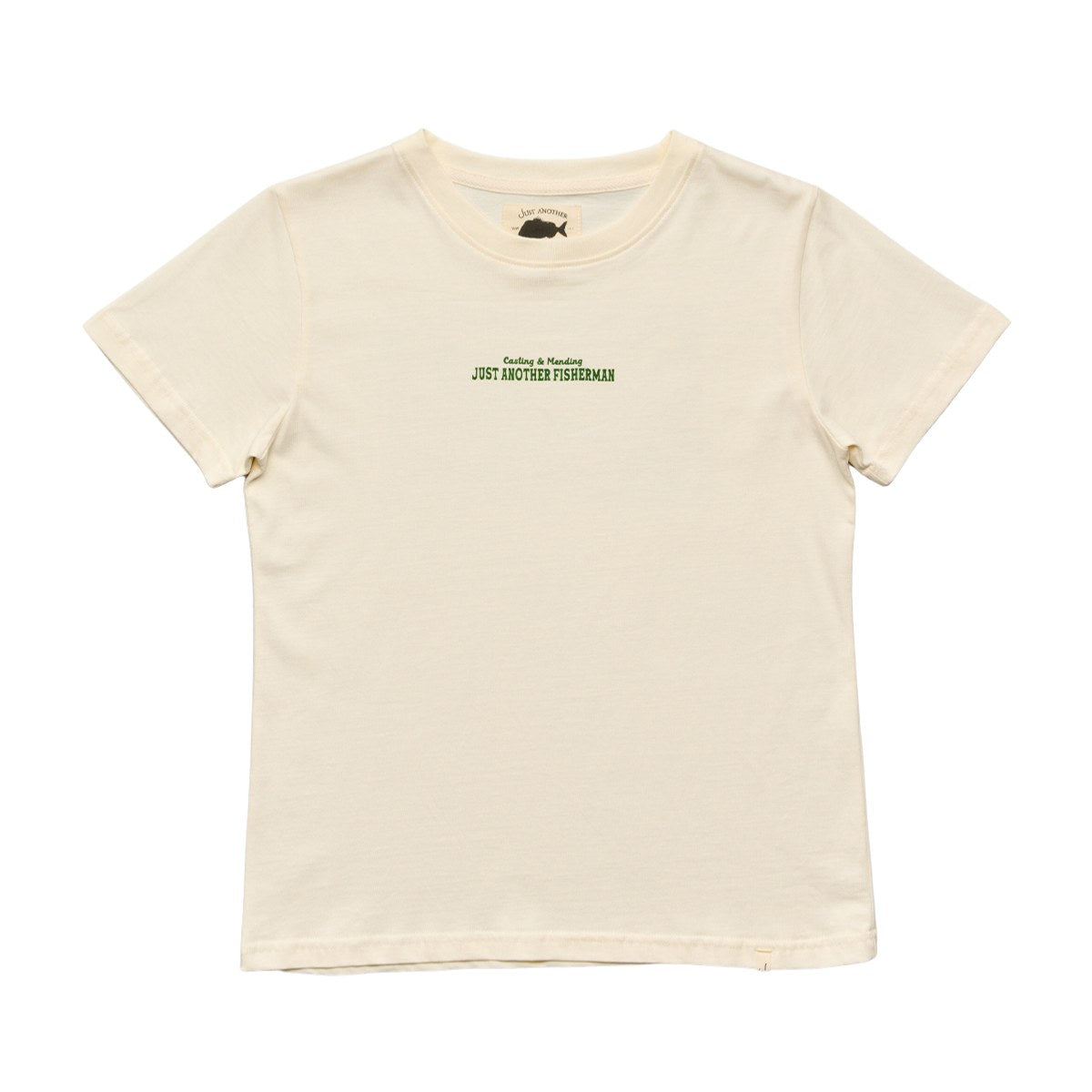 Just Another Fisherman Mini Casting & Mending Tee Antique White