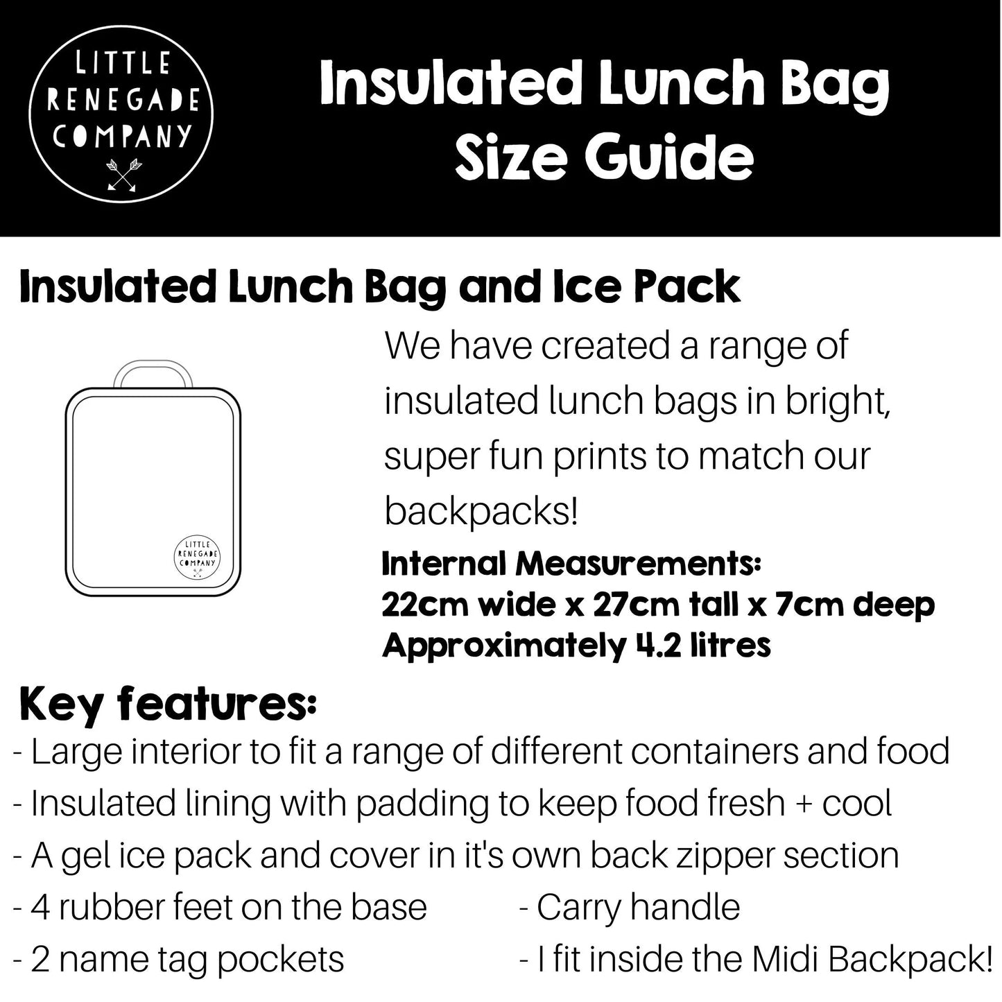 Little Renegade Company Magic Garden Insulated Lunch Bag