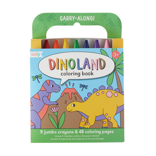 Carry Along Colouring Book & Crayon Set | Dinoland