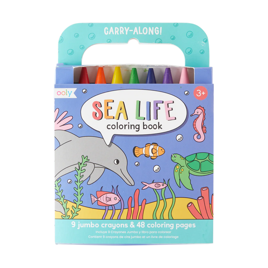 Carry Along Colouring Book & Crayon Set | Sea Life