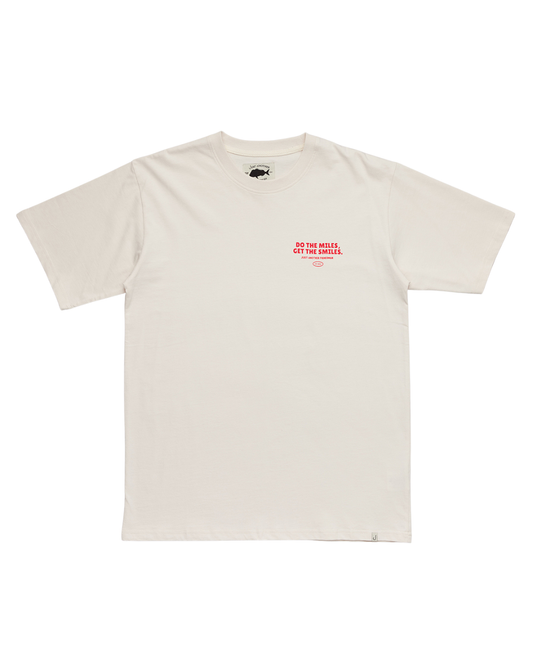 Just Another Fisherman Mini Do The Miles Tee Antique White
