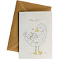 Baby Girl Duckling Card
