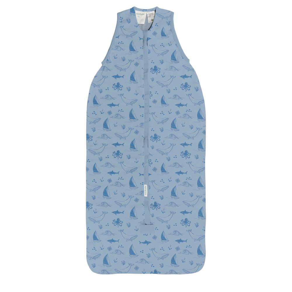 Woolbabe 3-Seasons Front Zip Sleeping Bag Glacier Sail Away