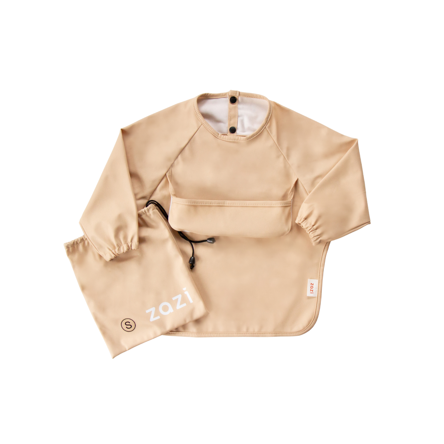 Zazi Small Sleeved Bib Vanilla