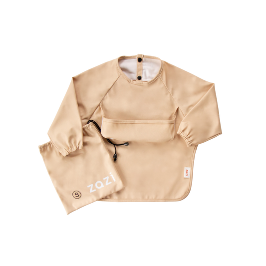 Zazi Small Sleeved Bib Vanilla