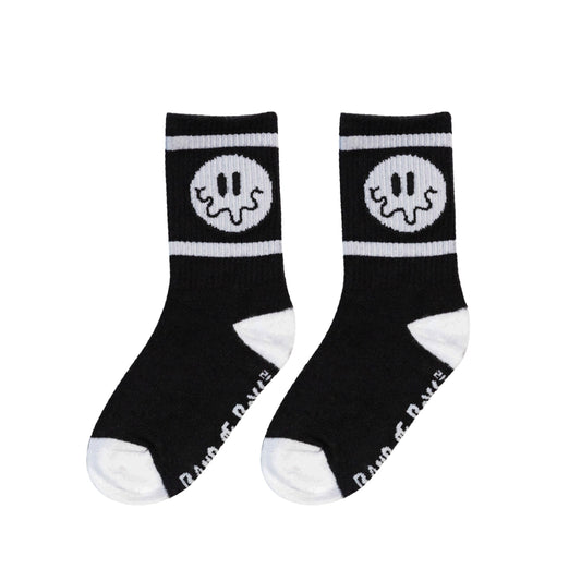 Band Of Boys | The Collectibles Black Squiggle Happy Skate Socks