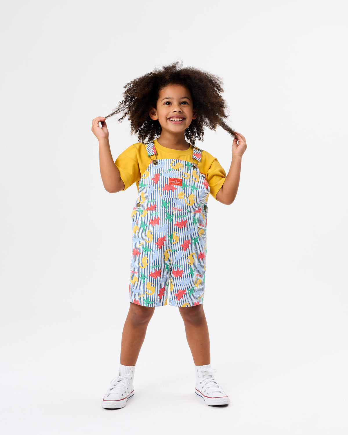Goldie + Ace Dino Print Burton Overall