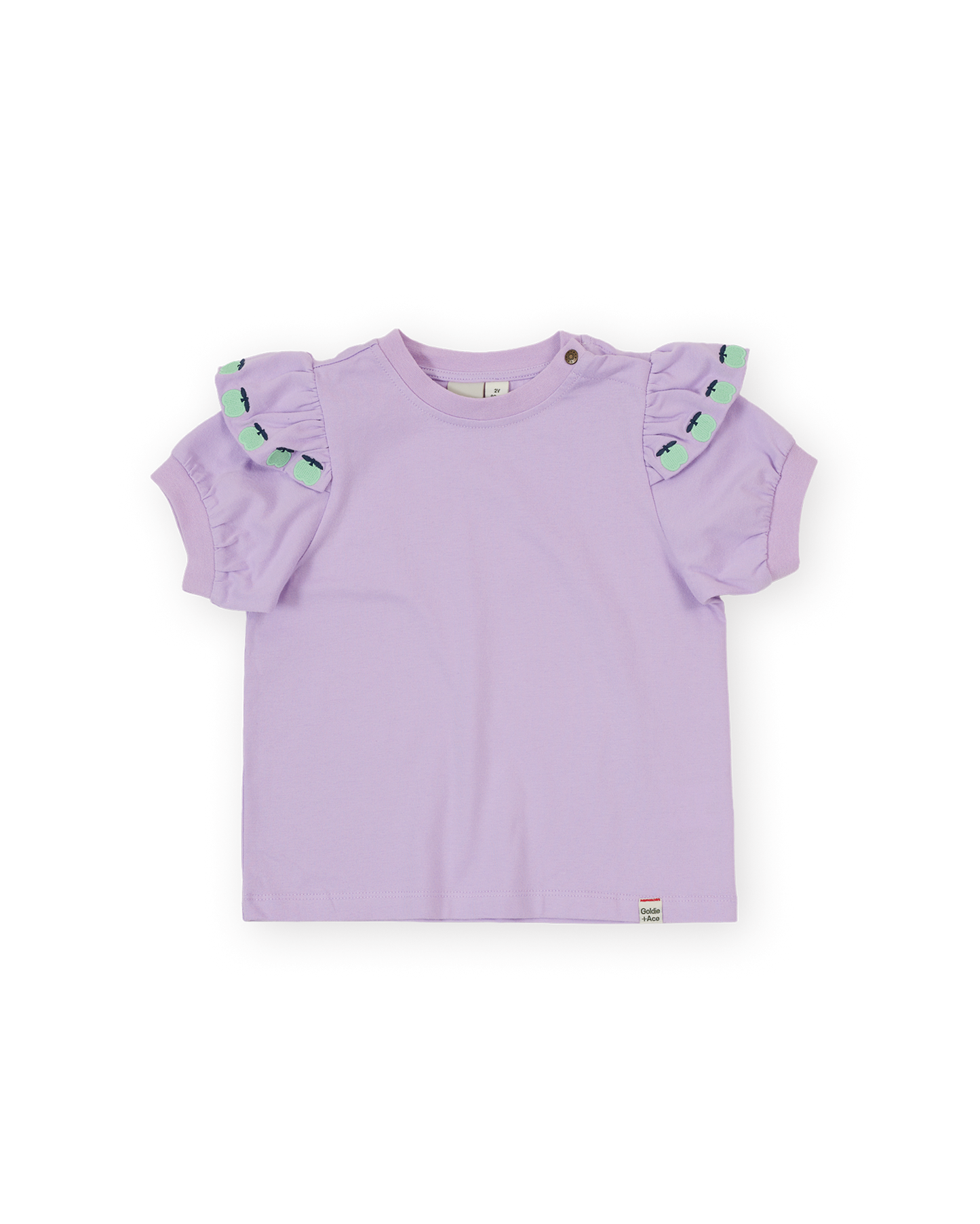 Goldie + Ace Flounce Shoulder Apple Top
