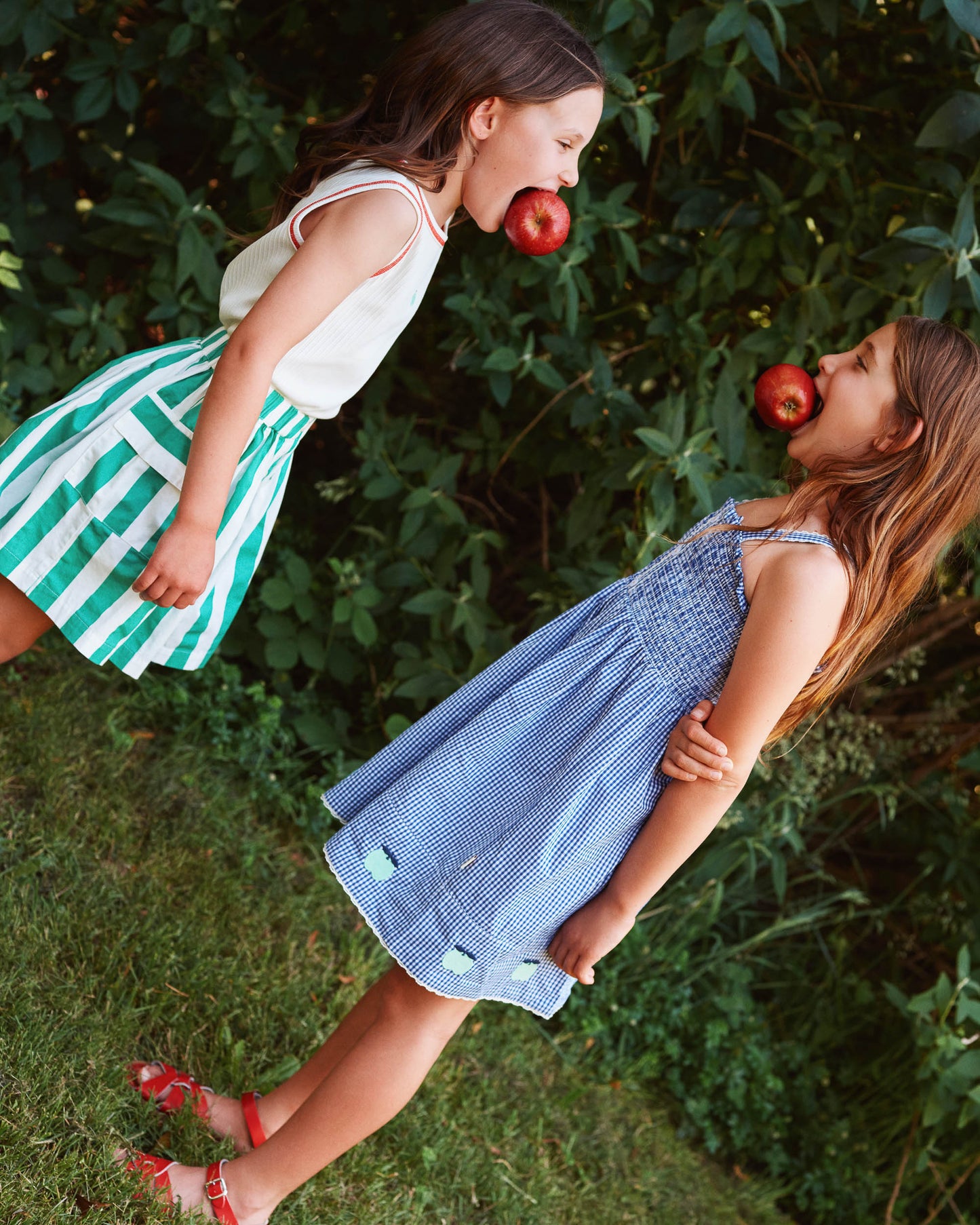 Goldie + Ace Happy Stripe Pocket Skirt
