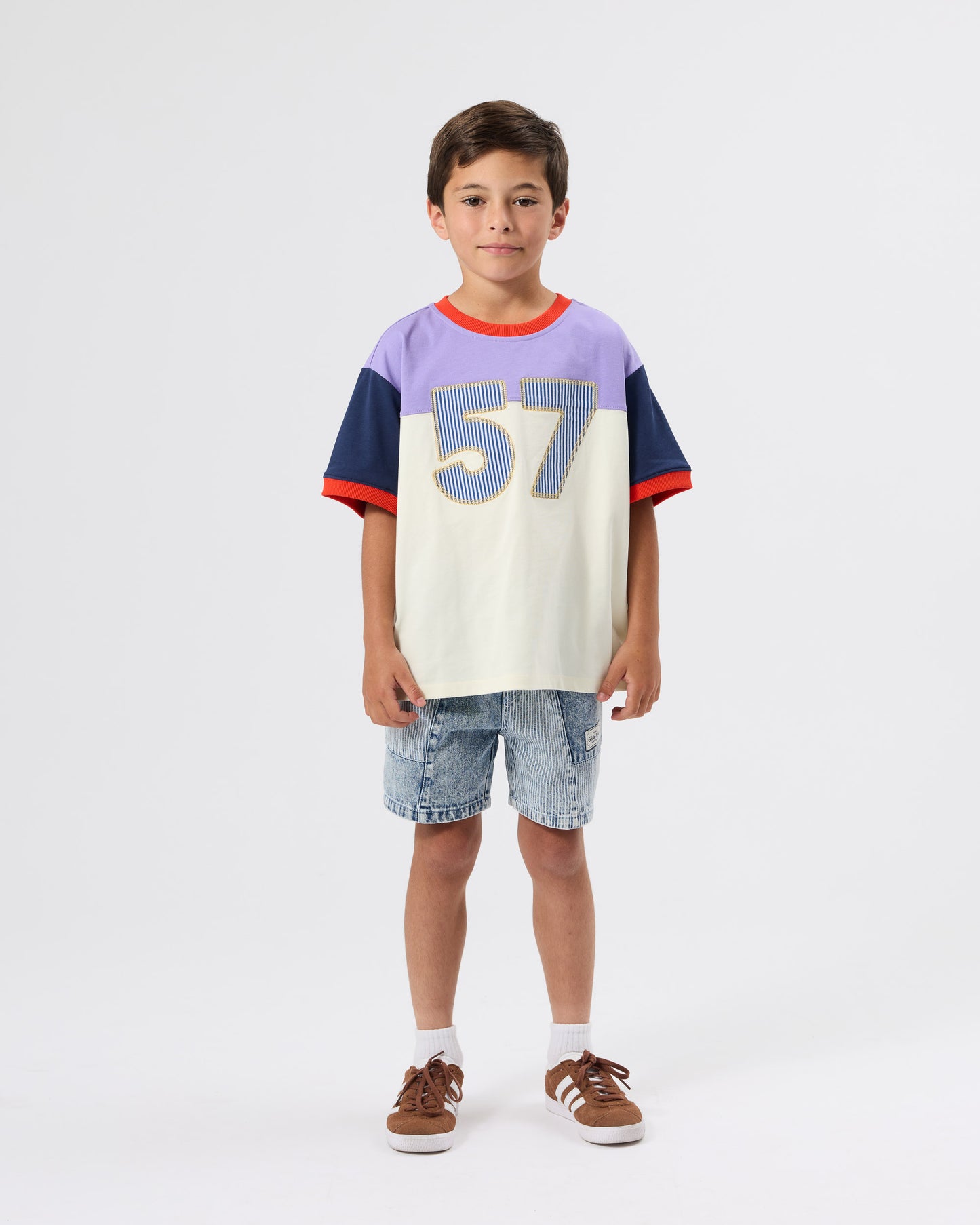 Goldie + Ace Pin Stripe Noah Pocket Shorts