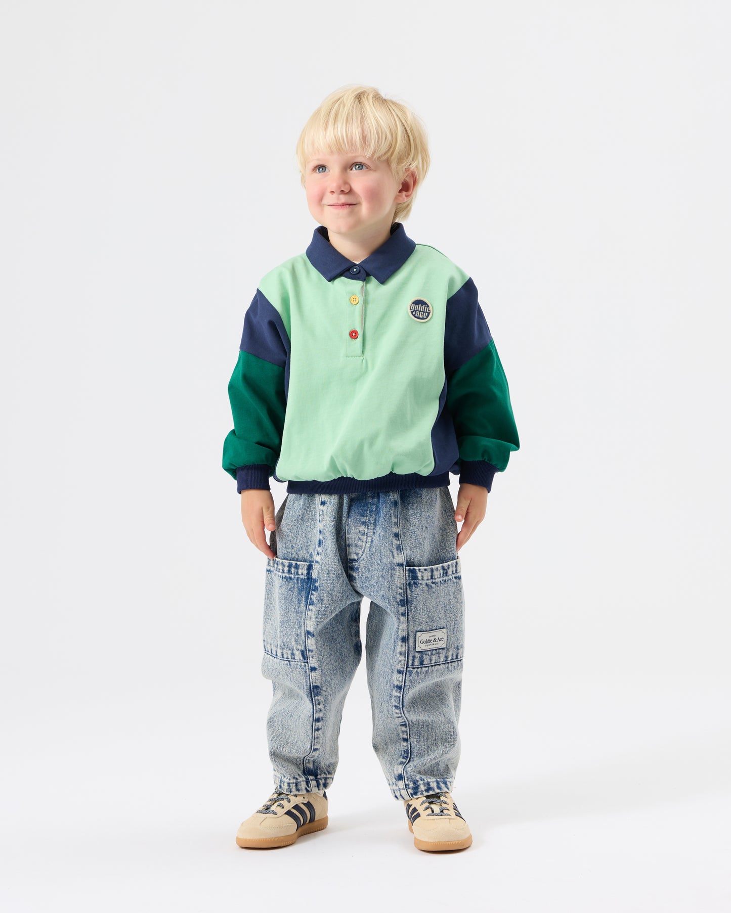 Goldie + Ace Kit Denim Pocket Light Denim