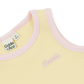 Goldie + Ace Embroidered Colour Pop Rib Singlet Yellow
