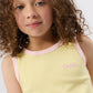 Goldie + Ace Embroidered Colour Pop Rib Singlet Yellow