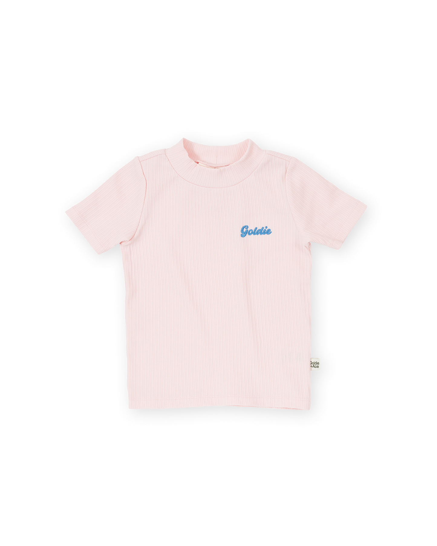 Goldie + Ace Rib T-Shirt Pink