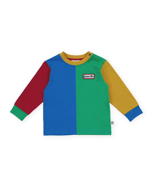 Goldie + Ace Splice Colour Block Long Sleeve Top