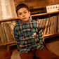 Goldie + Ace Check Padded Shacket Green Check