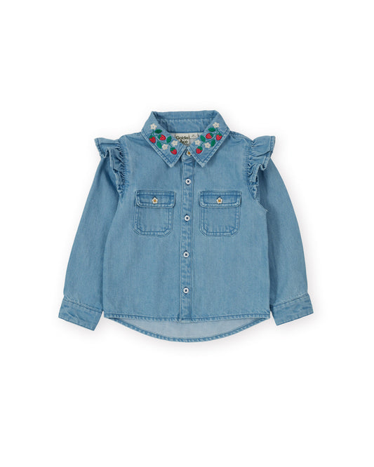 Goldie + Ace Wild Strawberry Chambray Shirt