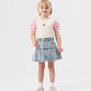 Goldie + Ace Pinstripe Peplum Denim Skirt