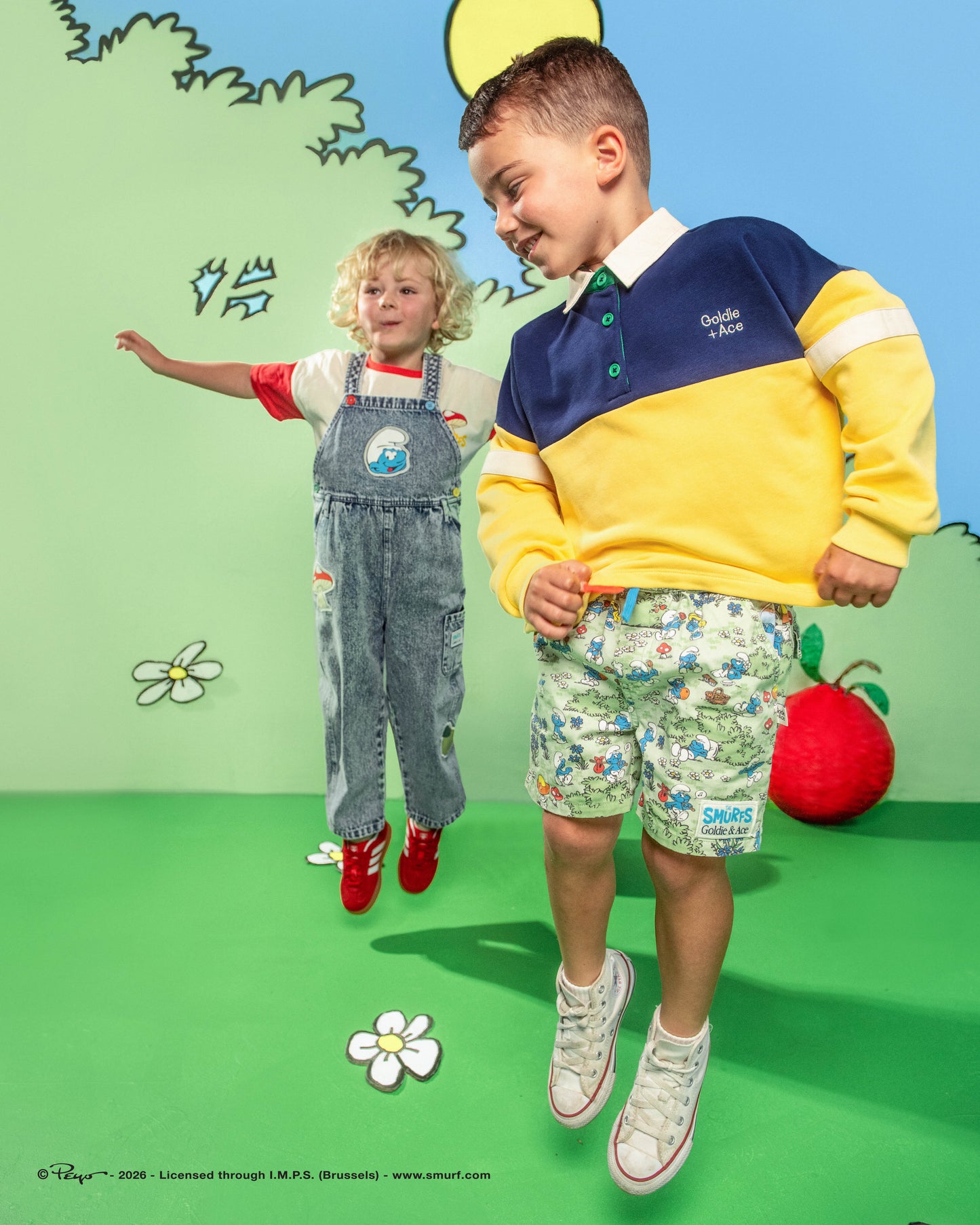 Goldie + Ace The Smurfs Rugby Shirt