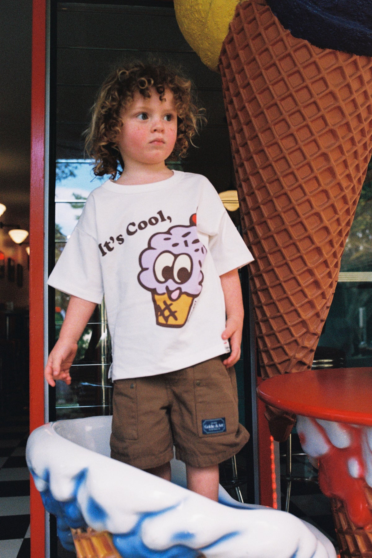 Goldie + Ace Carpenter Short Brown