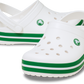 Crocs Crocband Clog Toddler White | Green Ivy