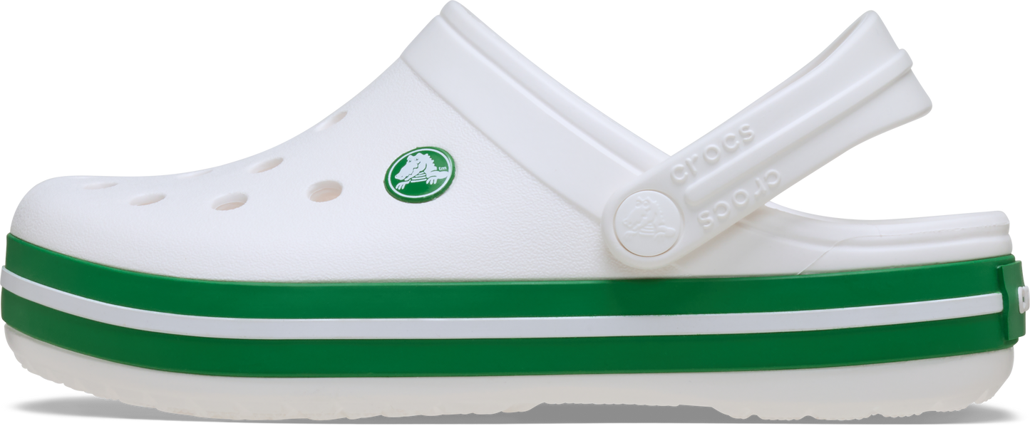 Crocs Crocband Clog Kids/Youth White | Green Ivy