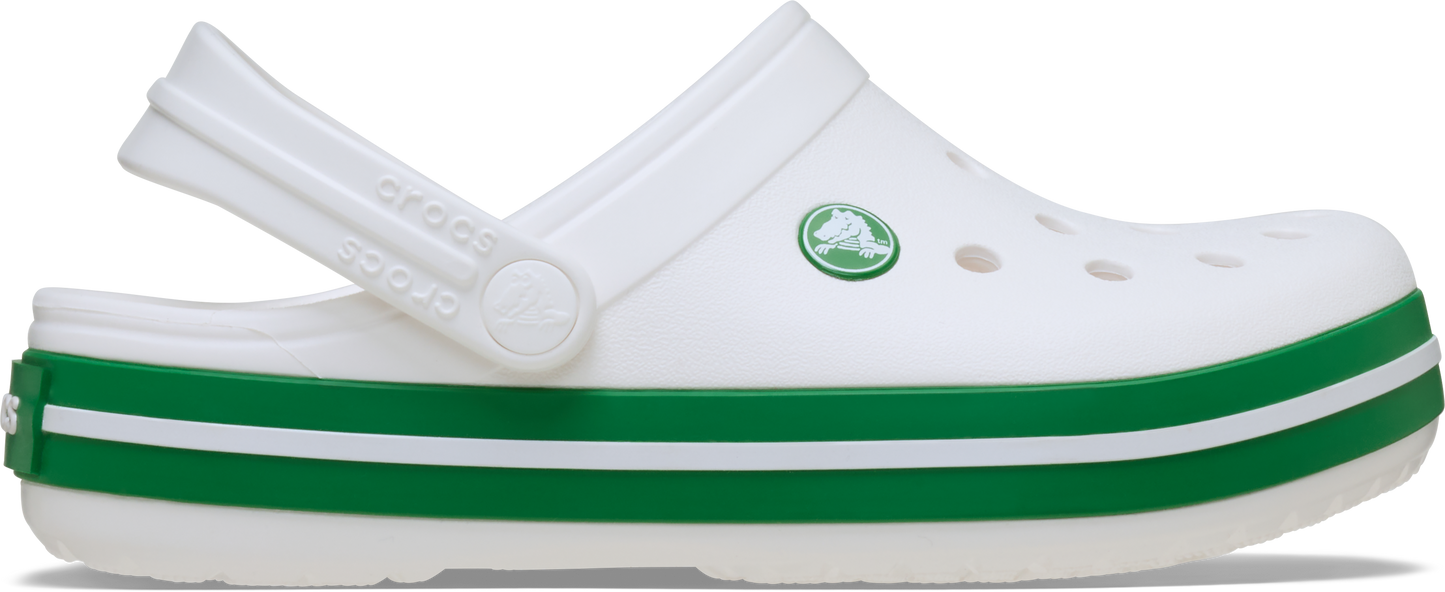 Crocs Crocband Clog Kids/Youth White | Green Ivy