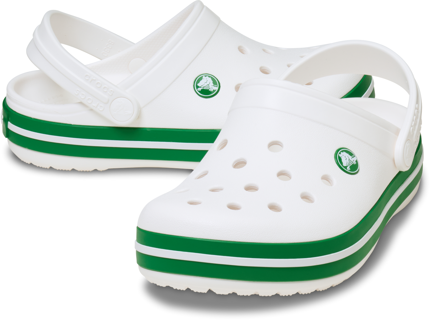 Crocs Crocband Clog Kids/Youth White | Green Ivy