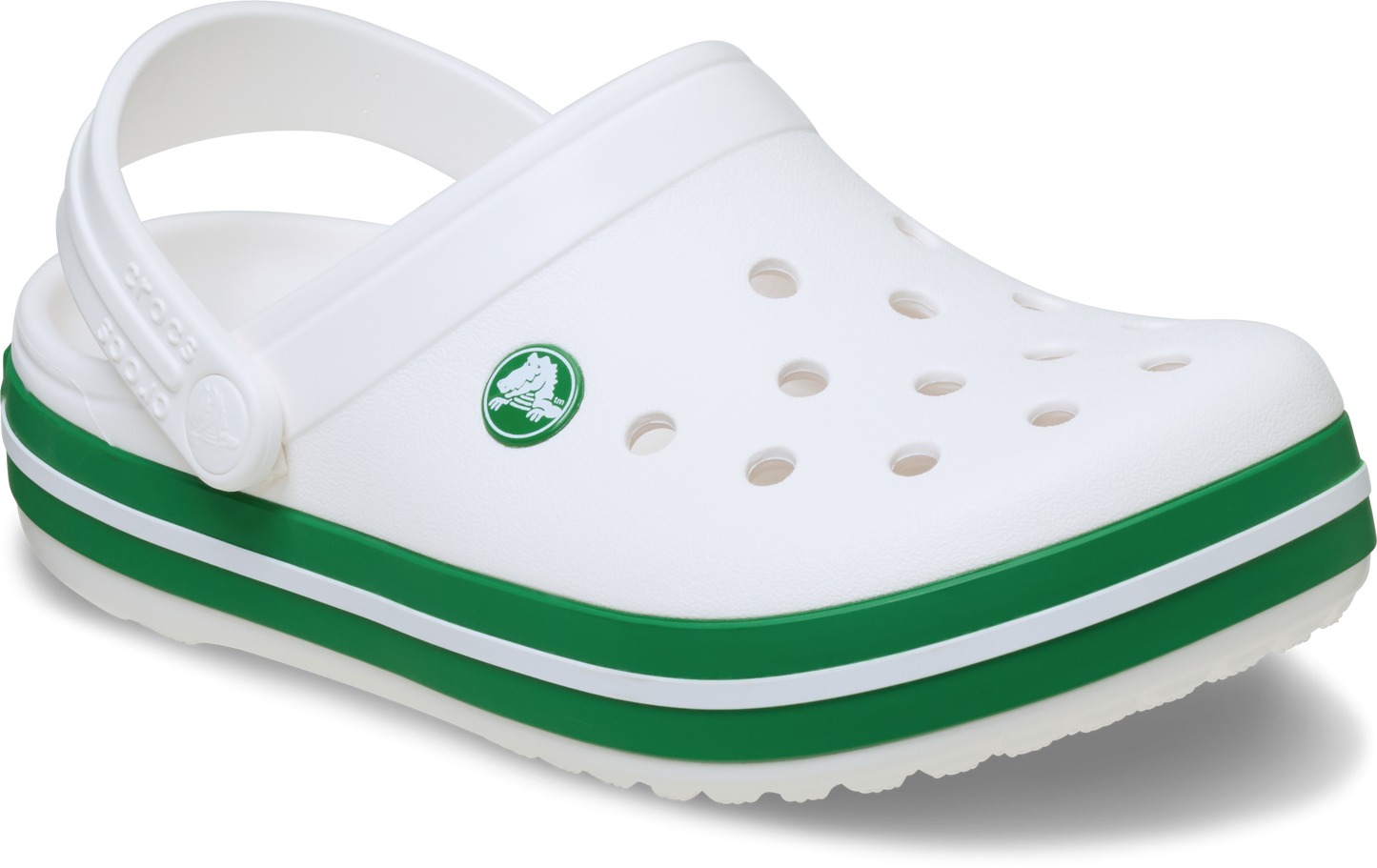 Crocs Crocband Clog Kids/Youth White | Green Ivy