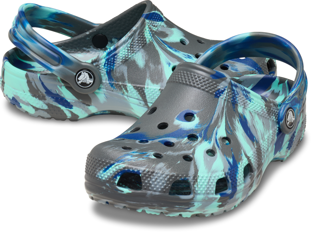 Crocs Classic Marbled Clog Kids/Youth Carbon/Multi