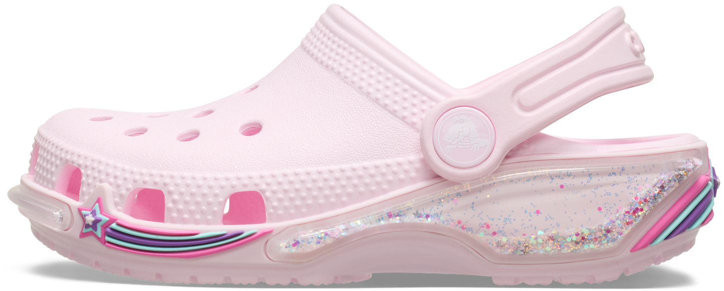 Crocs Classic Star Sparkle Sprinkling Clog Kids Pink Milk
