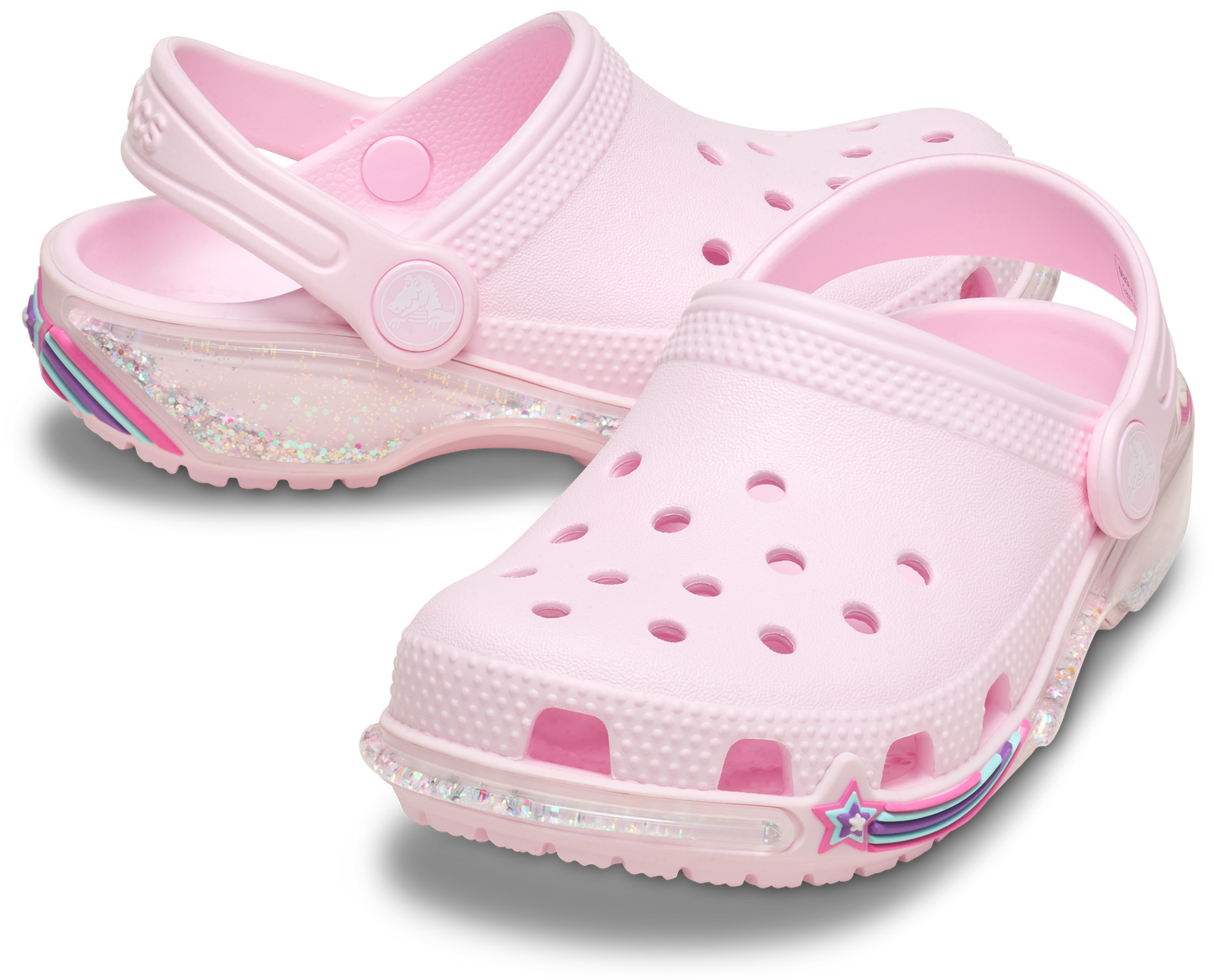 Crocs Classic Star Sparkle Sprinkling Clog Kids Pink Milk