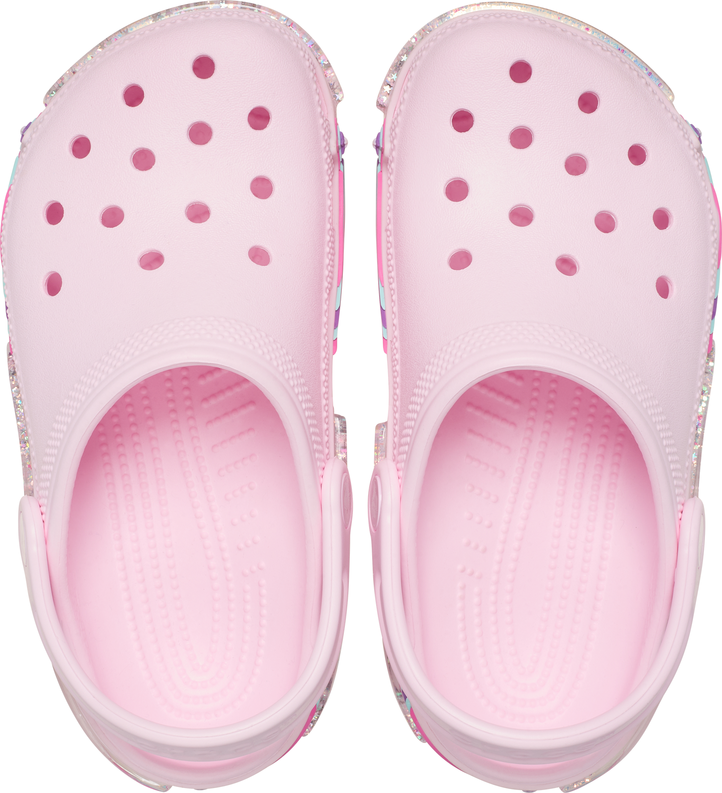 Crocs Classic Star Sparkle Sprinkling Clog Kids Pink Milk