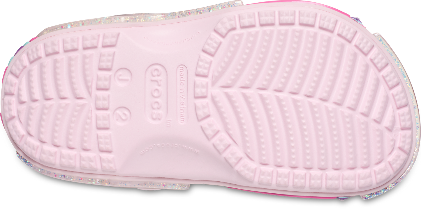 Crocs Classic Star Sparkle Sprinkling Clog Kids Pink Milk