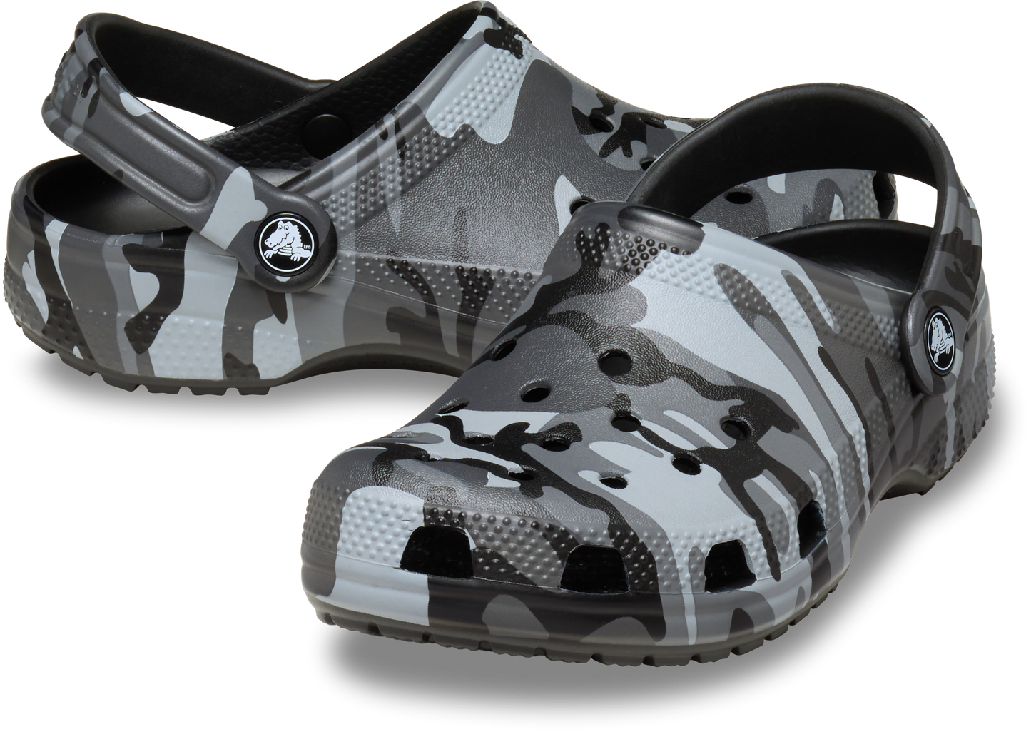 Crocs Classic Camouflage Clog Kids/Youth Black/Slate Grey