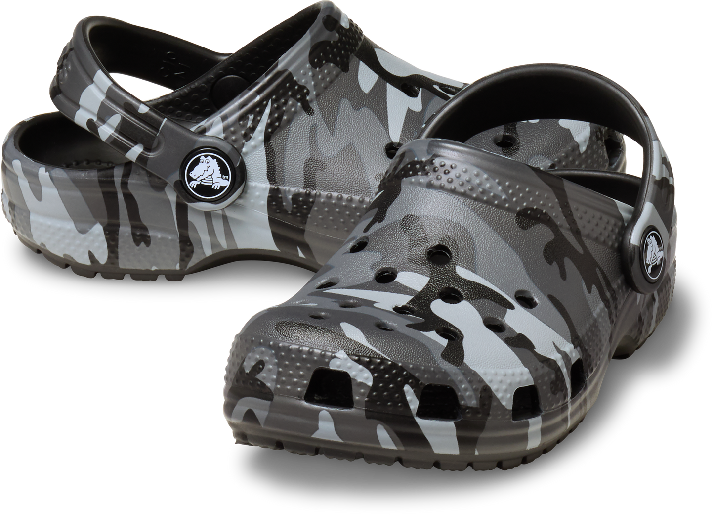 Crocs Classic Camouflage Clog Toddler Black/Slate Grey