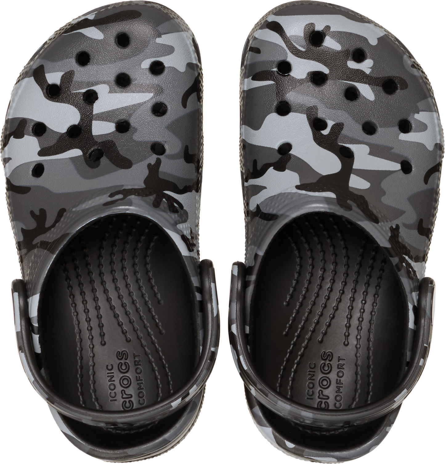 Crocs Classic Camouflage Clog Toddler Black/Slate Grey