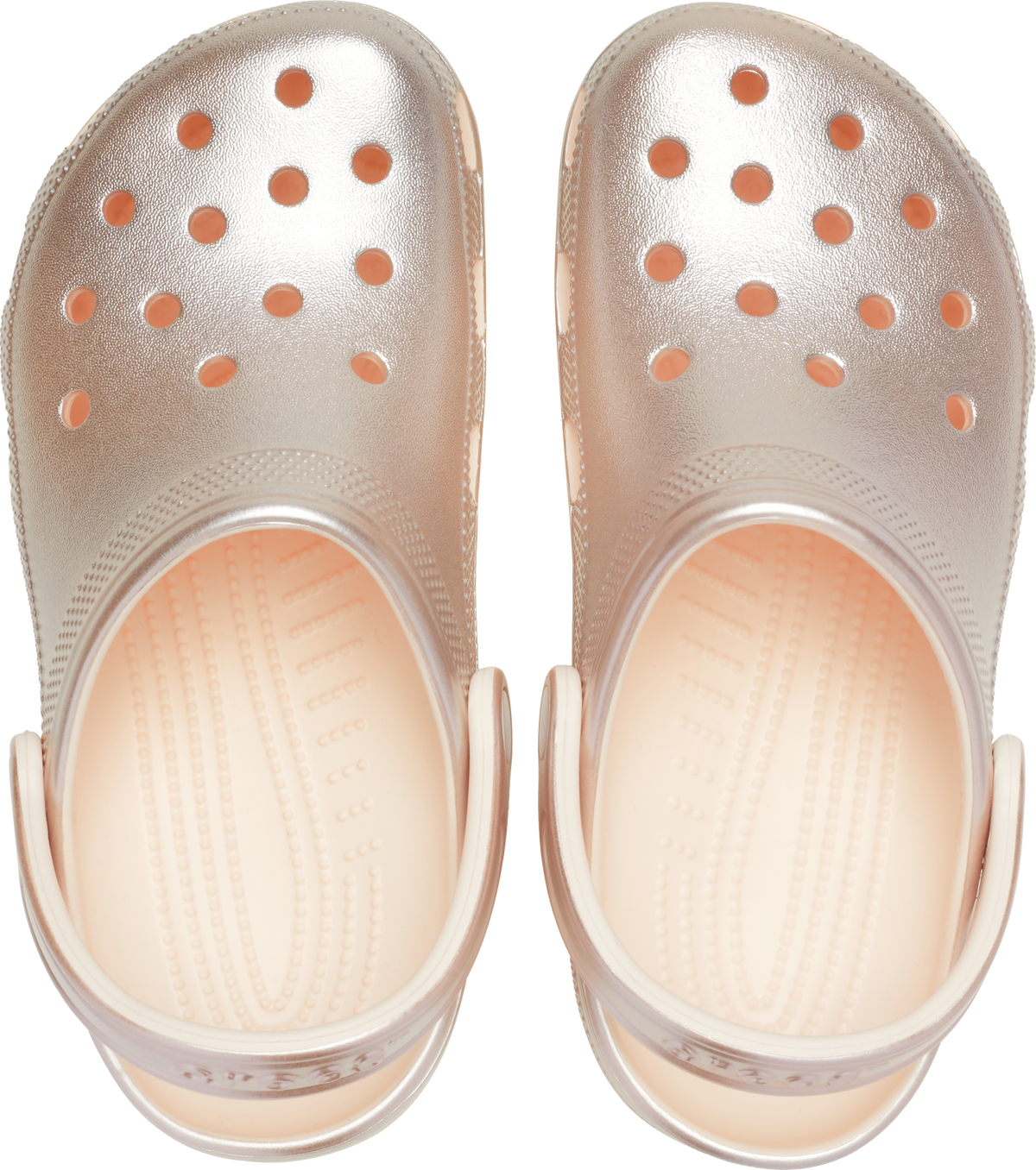 Crocs Classic Tinted Metallic Clog Kids/Youth Peach Ice