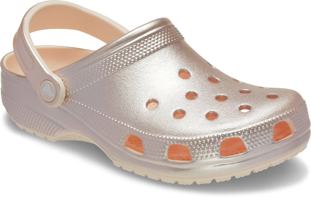 Crocs Classic Tinted Metallic Clog Kids/Youth Peach Ice