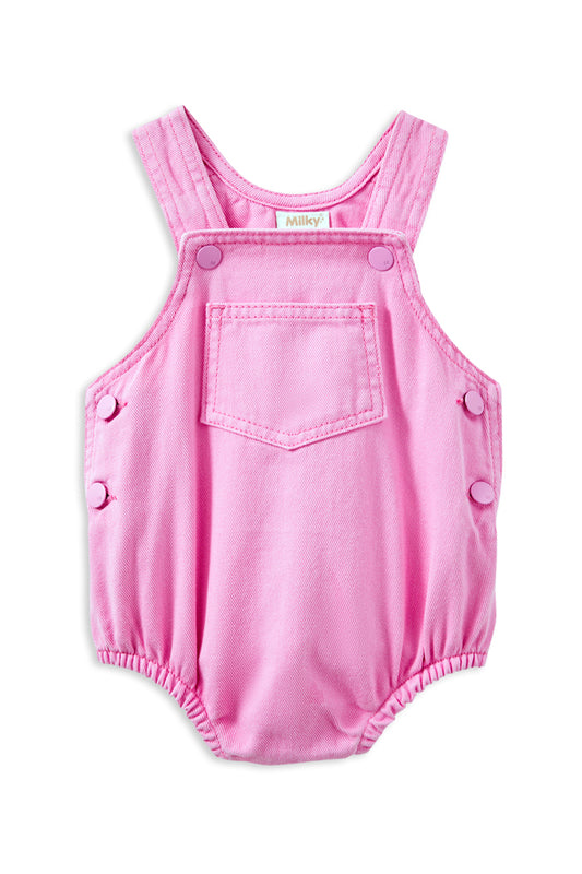 Milky Pink Twill Playsuit