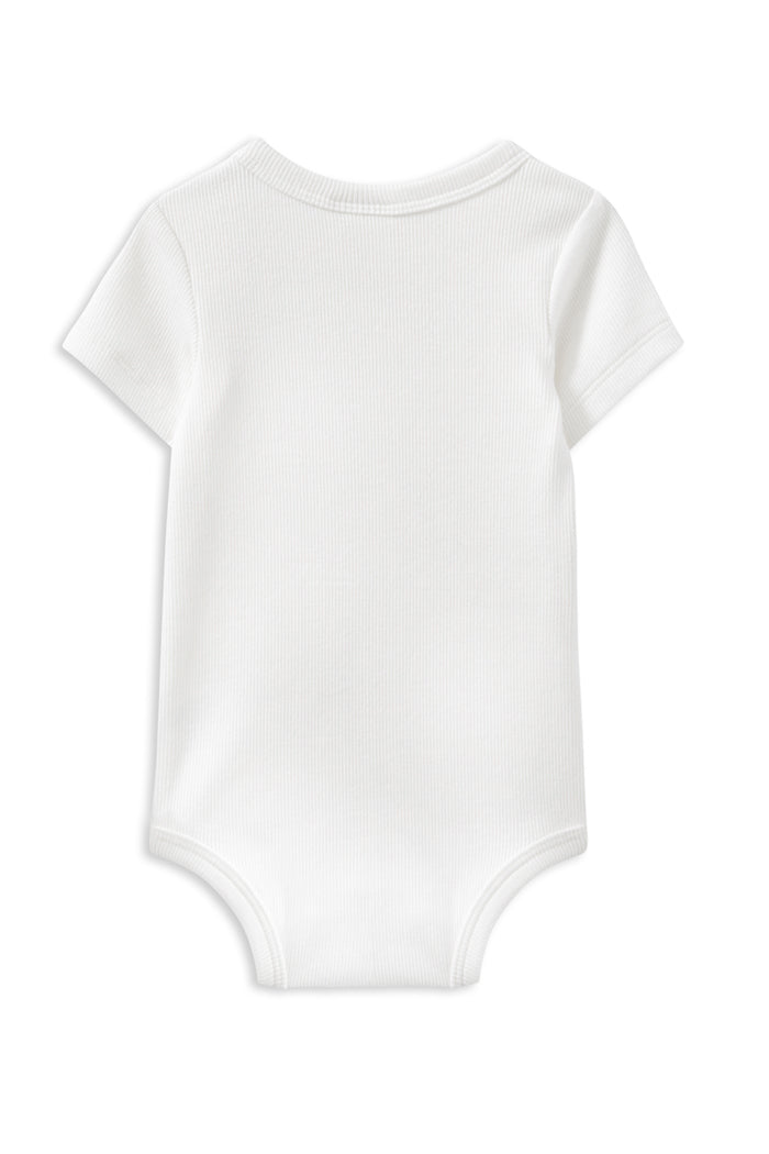 Milky White Rib Bubbysuit