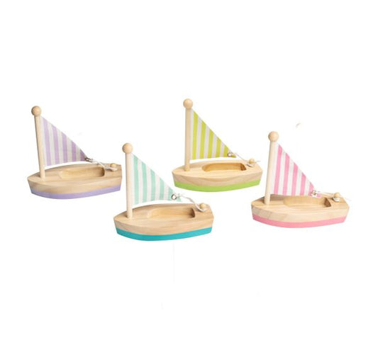 Wooden Toy Sail Boat