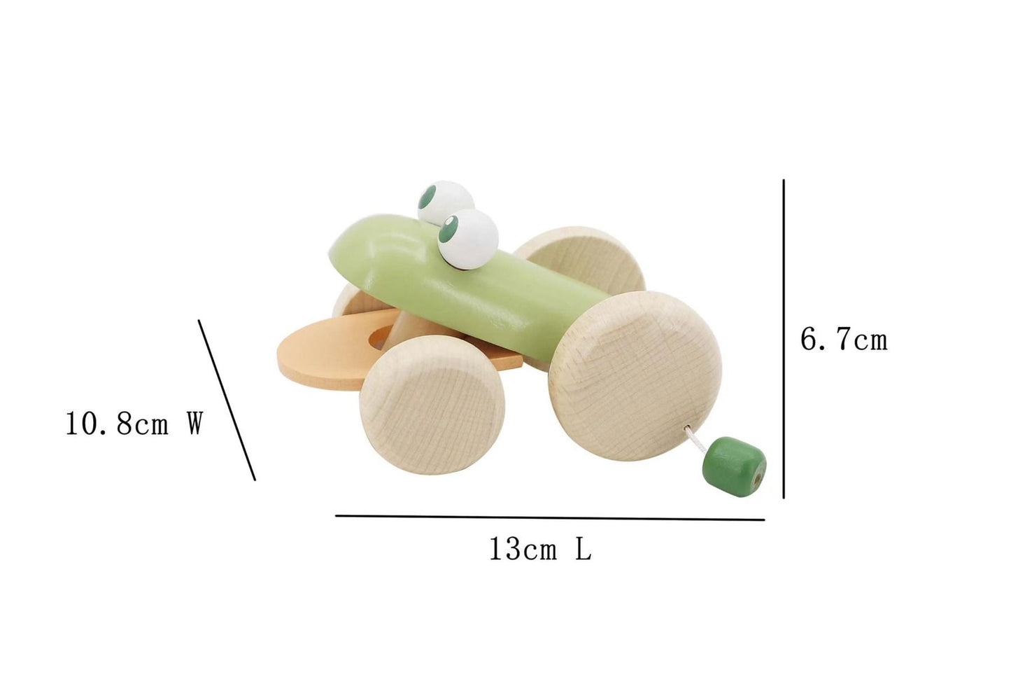 Wooden Pull Along Frog