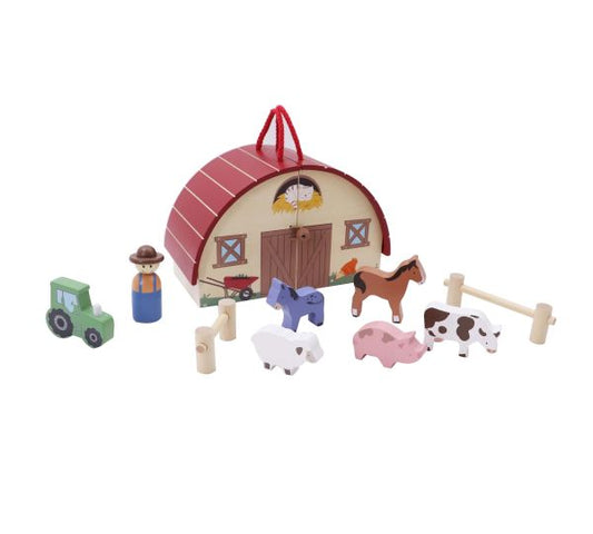 Wooden Farm Playset
