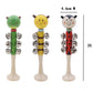 Wooden Bell Rings | Bee, Frog, Ladybug