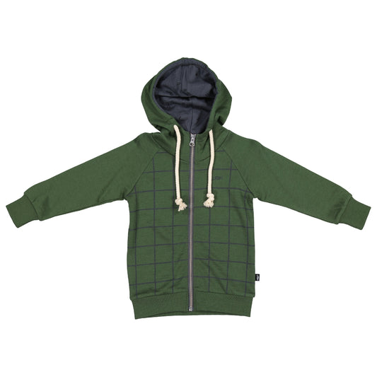 LFOH Nixon Baby Hoodie Forest Check