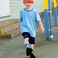 Band of Boys Blue Striped Smile Tee
