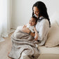 Bo & Ko Alofa Pepe Blanket Pebble