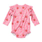 Toshi Baby Swim Long Sleeve Onesie Twinkle Strawberry