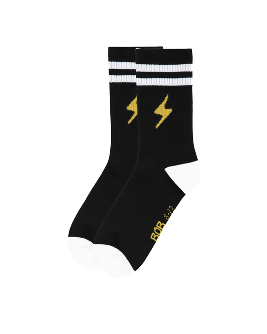 Band of Boys Black Bolts Skate Socks